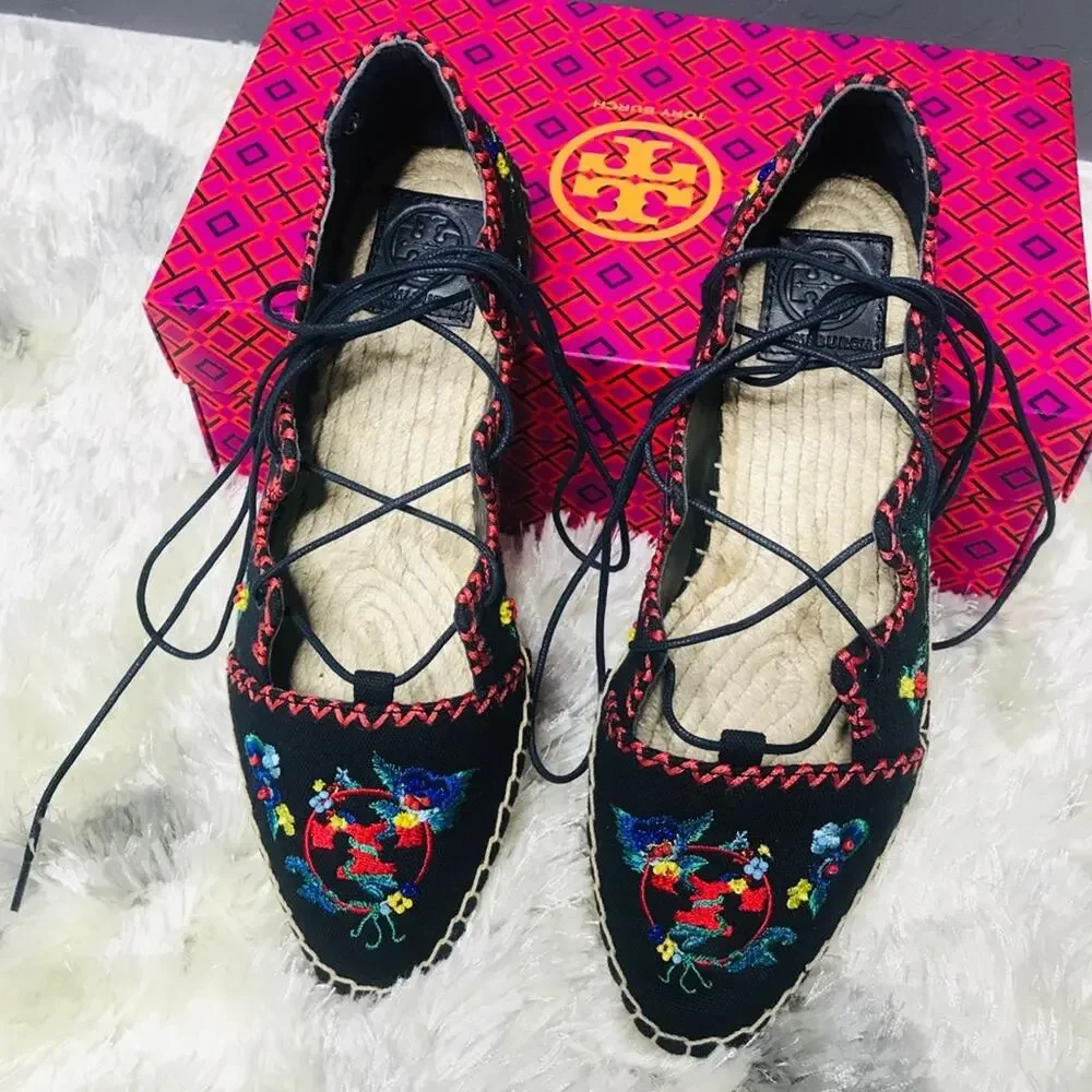 Tory Burch Sonoma Gillie Espadrille-Canvas